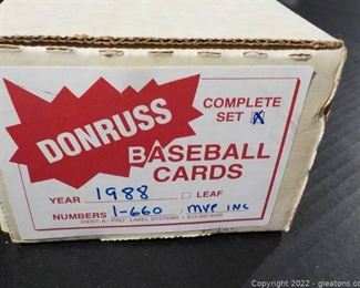 Box of Donruss 1988 Baseball