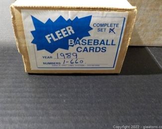 Box of Fleet 1989 Baseball Cards