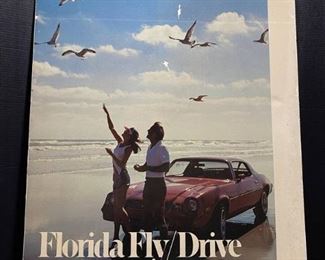 National Airlines Florida Fly Drive Poster Board