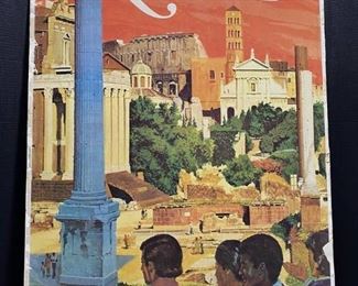 National Airlines Rome Poster Board
