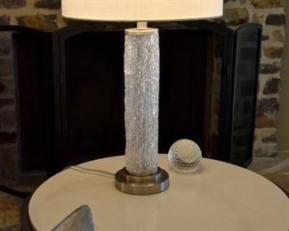 lamp and side table