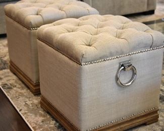 tufted ottomans