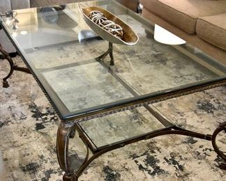 glasstop coffee table
