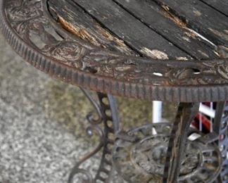 metal outdoor table