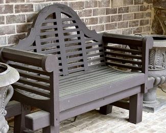 outdoor furniture, bench
