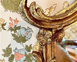 Left corner of carved mirror