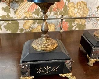 Victorian scoop carved candelabra 