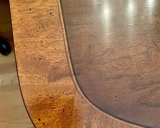 Banded edge of table! 