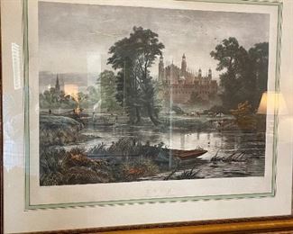 Hand colored lithograph 