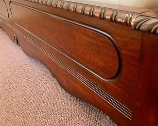 Unusual side rail of bed