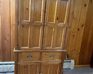 Mt. Airy National furniture--This is a bar cabinet with mirrors and fitted with lights