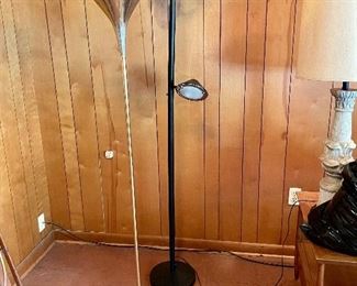Two vintage floor lamps