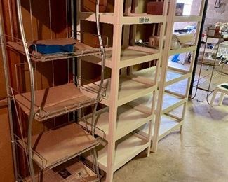 Multiple storage shelves