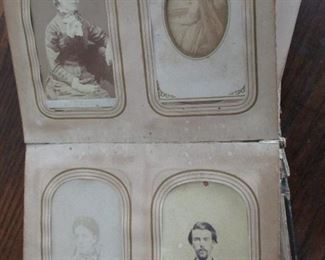 One of several pages of Very early photos in album