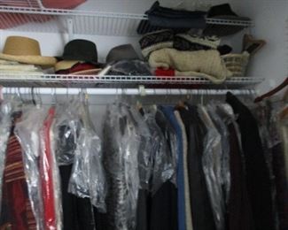 We have uncovered all clothing originally all in dry cleaning bags