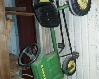 Child's John Deere Toy Pedal Car Tractor