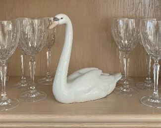 Ladro Swan, Crystal Glassware