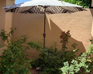 Patio Umbrella w Stand x 2