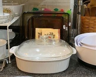 Assorted Kitchen, Pots & Pans, Bakeware, Serving, China, Glassware and more...