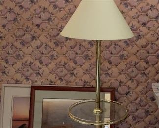 Queen Mattress/BS, Table/Lamp, Art