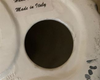 Hand Painted Made in Italy Ceramic Cat