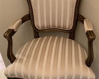 Najarian Furniture Co Louis XV Style Fauteuils 6 Chairs (2 Arm)