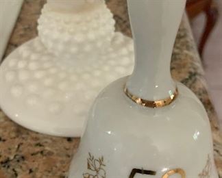 Milk glass Candlestick