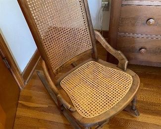 “Lincoln” rocker with cane seat