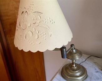 Small table lamp with paper shade