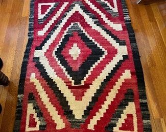 Antique folk art rug