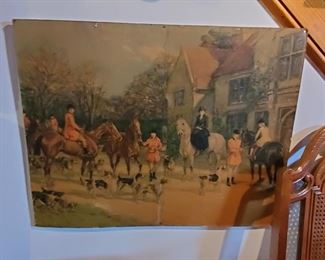 Vintage foxhunt print