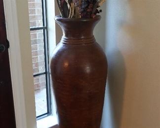 Oversized Vase with artificial flowers
