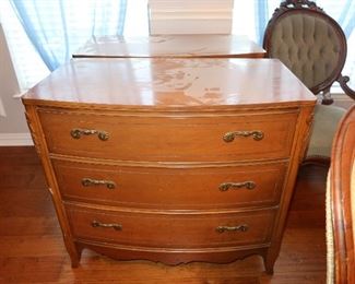 Pair of Antique 3 Drawer Dressers 