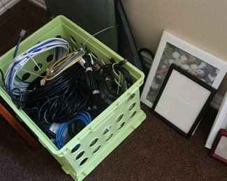 Crate full of Electrocal Cords