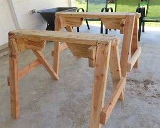 Wooden Saw Horses