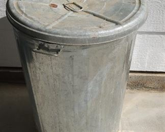 Metal Trash Can