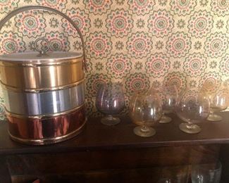 cool vintage ice bucket with Dean Martin's DNA still on it