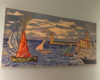 Louvre level art piece