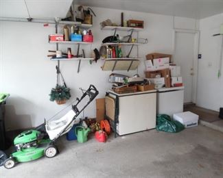 Both freezer chests do work, along with lots and lots of lawn equipment