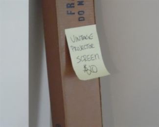 Vintage Projector Screen