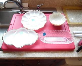 Vintage serving pieces