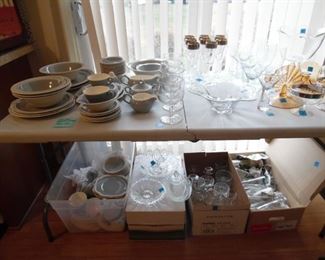 Beautiful serving pieces and complete dinner sets