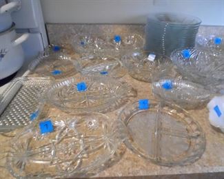 Plenty of serving dishes for the most fancy of parties, or casual parties as well