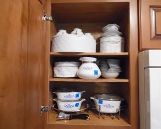 Pyrex Cornflower Blue and Noritake China, both vintage and in PERFECT conditioin