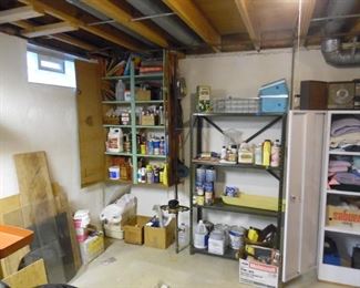 Cleaning supplies and other shop supplies as well