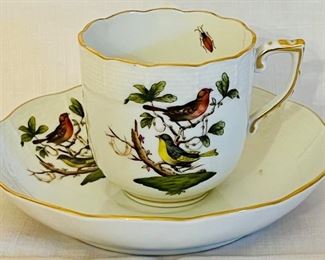 Item 11:  Herend Rothschild Cup & Saucer:  $45