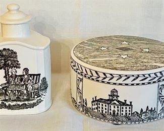 Item 36:  Wedgewood Canister & Trinket Box: $58