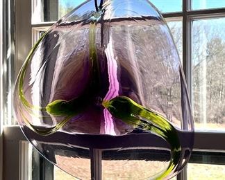 Item 49:  Salamandra Glass Sun Catcher - 11":  $145