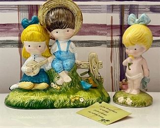 Item 51:  Joan Walsh Anglund Figurines, 1970s:                                               Tallest - 5":  $20