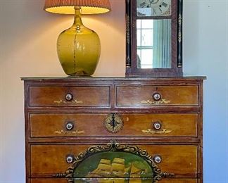 Item 66:  Captain's Chest by A. Blain, Liverpool, England - 46"l x 21.5"w x 42"h:  $1250